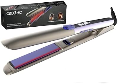 Piastra per Capelli Infrarossi e Piastre Vibranti Lisse i-Twerk Pro Elite. Piastre Vibranti Strette, Infrarossi, Tecnologia Ionica, 160-230°C, Ceramica/Tormalina, Riscaldamento Rapido