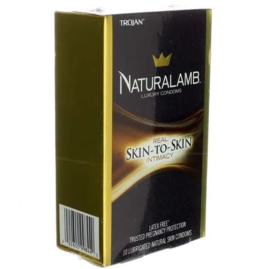 TROJAN NATURALAMB LUBRICATED LUXURY CONDOMS, 10 COUNT