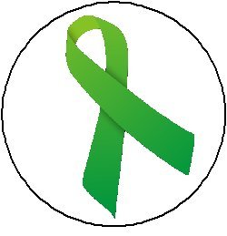 GREEN AWARENESS RIBBON Pinback Button 1.25" (Mental Health/ Illness, Leukemia, Kidney Cancer, Cerebral Palsy, Save the Earth)
