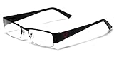 Small Rectangular Clear UV Lens Sunglasses RX Men's Women's Eye Glasses Flex Frame