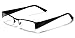 Small Rectangular Clear UV Lens Sunglasses RX Men's Women's Eye Glasses Flex Frame