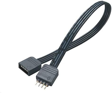Akasa LED Strip Light Extension Cable, black, 200mm