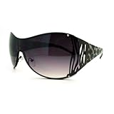 Oversized Shield Sunglasses Womens Trendy Sexy Animal Prints