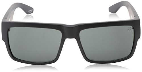 Spy Optic Cyrus Flat Sunglasses, Matte Black/Happy Gray/Green, 58 mm