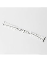 correa de cerámica para Apple Watch, Sowell fashional cerámica pulsera muñeca correa para Apple iWatch, 38mm Blanco