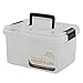 Nicesh 4.5 L Plastic Storage Box, Clear Latch Box, 4-Pack