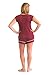 Kindred Bravely The Amelia Ultra Soft Maternity & Nursing Pajamas - Shorts Set (Cabernet, Medium)