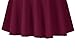 Urban CoCo Women's Basic Versatile Stretchy Flared Casual Mini Skater Skirt (Medium, Wine Red)