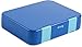 Snug Kids Bento Lunch Box with Leak Proof Liquid Section for Children and Adults (Blue)
