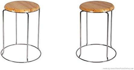 LAKDI - The Furniture Co. Doctor Stool/Medical Lab Stool/Kitchen Stool/Stool for Offices, Students, Computer Lab, Metal Stool (Set of 2)