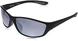 Foster Grant Men's Backstop Polarized Wrap Sunglasses, Black, 150 mm