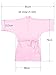 Remedios Girls' Satin Kimono Robe for Party Wedding Birthday Bathrobe Nightgown
