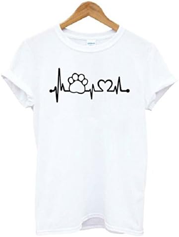 GIRLBAYES Dog Cat Women Funny T Shirt Women Unisex Lady Girl Women Top Tees Hipster