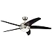 Westinghouse 7255700 Bendan Indoor Ceiling Fan with Light and Remote Control, 52 Inch, Satin Chrome