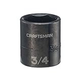 CRAFTSMAN Impact Socket, Shallow, SAE, 3/8