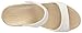 crocs Women's Cleo V Flat Sandal, Oyster/Gold, 9 M US