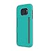 Samsung Galaxy S7 case, Incipio Stowaway, Credit Card Case with Integrated Stand Wallet Polycarbonate Rigid Cover  - Teal