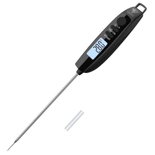Thermometre Cuisine à Lecture Instantanée 3s, Sonde Longue (Noir)