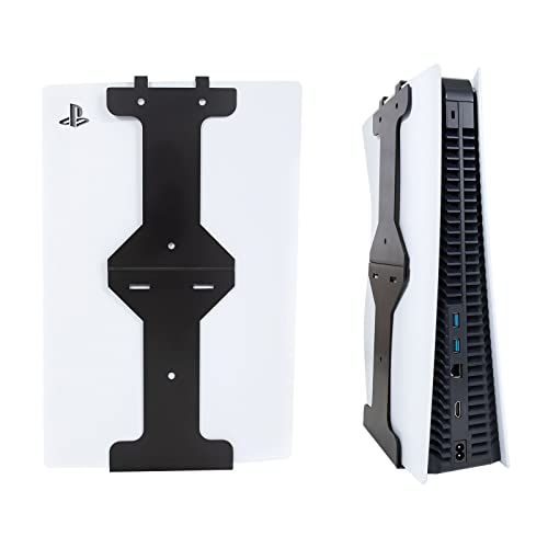 Funturbo PS5 Wall Mount Stand, PS5 Mount on Wall Kit Vertical Stand for