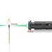 Classic lasser 301 Flashlight Green lasser Torch Focusable lasser Pointer Flashlight with Lock (Green lasser)