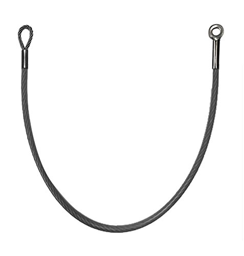 Loos CT-G64NAAC-0480 Cable Assembly, Galvanized, 3/16", Nylon Coated, Loop and Eye (Stake), 4' Long, +/- 0.125"
