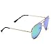 WearMe Pro - Classic Mirror Lenses Aviator Sunglasses w/Flex Hinges