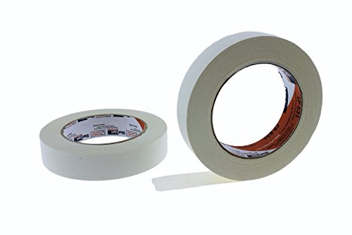 2pk of 1" in x 60yd Bright White Masking Tape Extra Sticky PRO Grade High Stick Special Project Painters Tape Painting Trim Arts Crafts School Home Office 21 Days 24MM x 55M .94 inch - Thumbnail 3