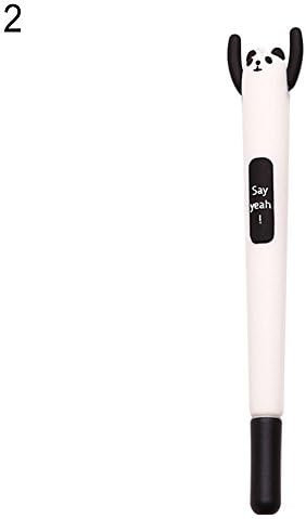 Grey990 Gel Ink Pen, Fine Nib, Black Ink, Smooth Writing, Cartoon Animal Shaped Gel Pen for Students Office Learning Supplies Panda #