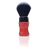 HAIRCUT AND SHAVE CO. Proven Synthetic Shaving Brush - 100% Synthetic Materials - 26mm Extra Dense Tuxedo Knot And 57mm loft - Fast Drying Pre-Shave Brush perfect for home and travel