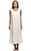 Ekouaer Womens Nightgown 100% Cotton Victorian Long Sleeveless Sleepwear S-XL