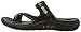 Skechers womens Reggae - Rasta Flip-slop Sandals Flip Flop, Black Suede/ Beige Trim, 10 US
