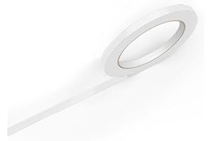 RVINYL 3M 50 White Gloss Vinyl Pinstriping Tape - Vinyl Striping Lines Stickers, Striping (1/8in x 150ft roll)