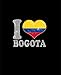 I Love Bogota Notebook: Blank Lined Composition Notebook Colombia Colombian by