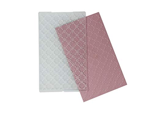 Bira Craft 3" x 5" Embossing Folder, Christmas Embossing Folder, Assorted Designs. (Star) (Floral Lattice) - Thumbnail 3