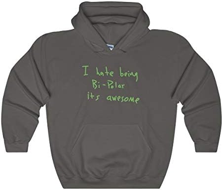 I Hate Being Bi-Polar It's Awesome Kanye West Ye 2018 Album Cover Wyoming Merch Unisex Heavy Blend Hooded Sweatshirt