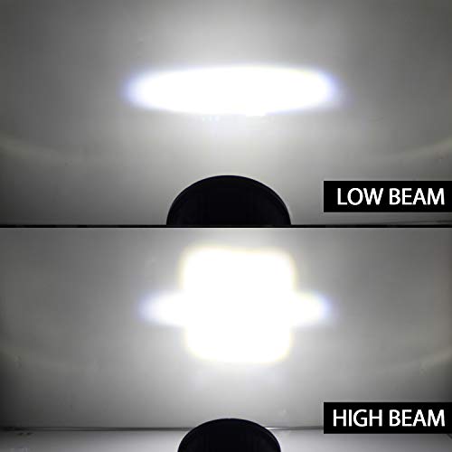 image for UNI-SHINE 7 inch RGB LED Headlight Angel Eyes E-MARK Approved 6000K Mu
