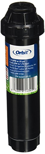 Orbit 54345 4" 300 Series Spring-Loaded Pop-Up Sprinkler with Half Pattern Spray Nozzle