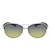 Polarized Gradient Aviator Sunglasses Men Oval Lenses Matte Temple UV400 Blue Yellow