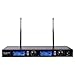 Sound Town 200-Channel Rack Mountable Professional UHF Wireless Microphone System with Metal Receiver and 2 Handheld Mics (NESO-U2HH)