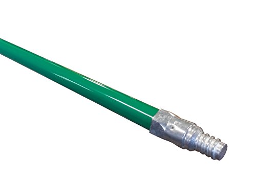 American Select Tubing 3700199 Powder Coated Steel Handle with Threaded Metal Tip, 60" Length, Green