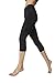Boody EcoWear Women's Crop Leggings – Capri Short Tight Made From Natural Organic Bamboo Viscose - Soft Breathable Eco Fashion For Sensitive Skin - Black, Small