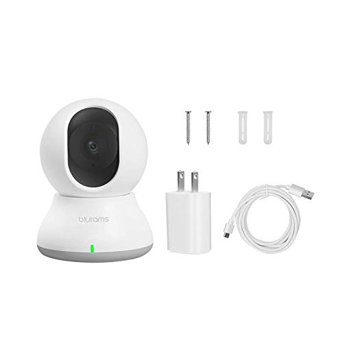 blurams Indoor Security Camera PTZ 1080p, WiFi Dome Camera Pet/Nanny Camera Baby Monitor w/Two-Way Audio | Sound/Person Detection | IR Night Vision | Cloud&Local Storage | Compatible with Alexa