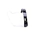 MotorFansClub Universal 3 Snap Flip Up Visor Shield Lens for Open Motorcycle Helmet (Clear, Free size)