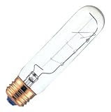 Bulbrite 60T10C/HO 60-Watt Incandescent T10 Tubular High Output Light, Clear