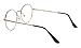 Outray Retro B236 Round Metal Clear Lens Glasses (Gold, 50)