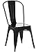 Flash Furniture Luke Commercial Grade 4 Pack Black Metal Indoor-Outdoor Stackable Chair