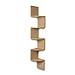 Danya B XF11035BH Large Decorative 5-Tier Corner Floating Wall Mount Display Shelving Unit - Beech Veneer