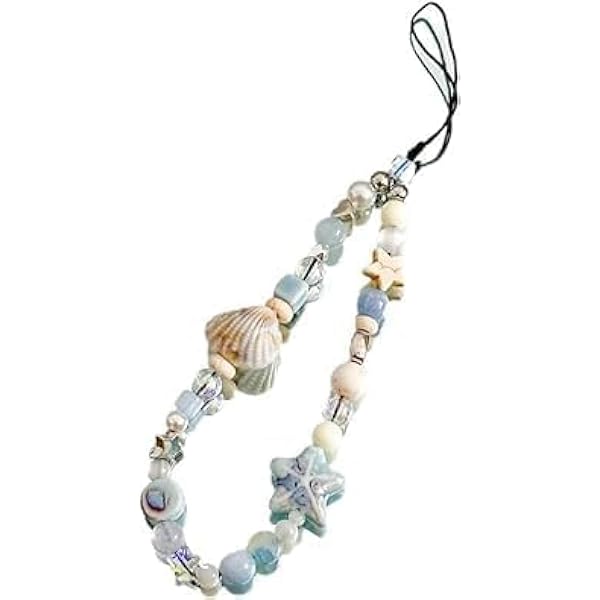 Amazon.com: VICKYPOP Cute Shell Cell Phone Lanyard Strap Charms