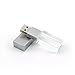 CHUYI Glass Crystal Shape 16GB USB 2.0 Flash Drive LED Pen Drive Memory Stick Thumb Drive Waterproof Jump Drive U Disk Gift (Champagne)