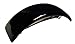 Parcelona French Curved Glossy Black Volume Celluloid Acetate Automatic Hair Clip Barrette